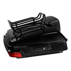 LED Chopped Trunk Backrest Rack for Harley Touring Road Glide (2014–2026)