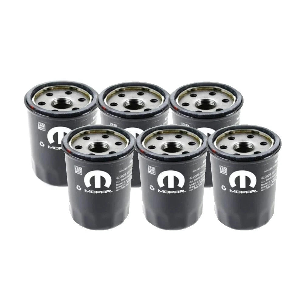 Set of 6 Engine Oil Filters for Chrysler Dodge 2.4L L4 (OEM)