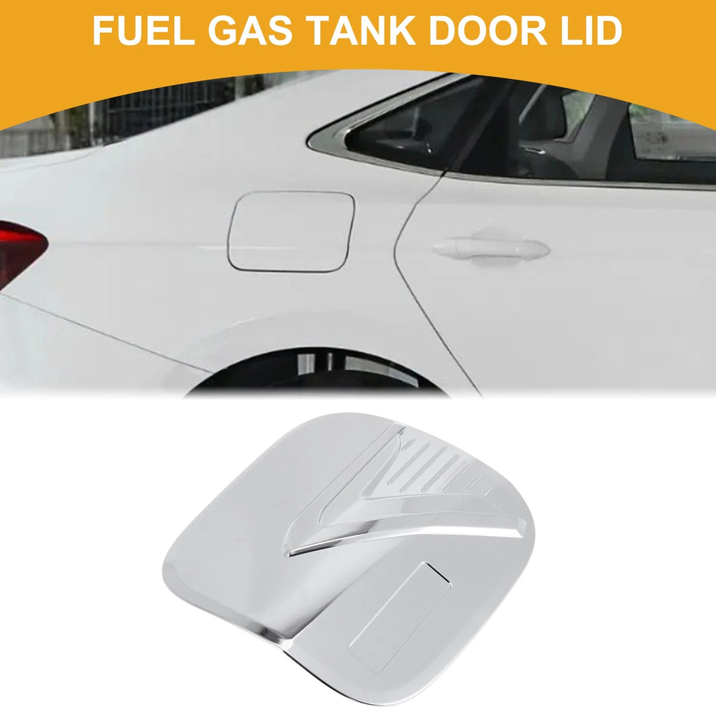 Fuel Tank Door Cap for Mitsubishi Eclipse (2018–2025) Chrome Silver Tone