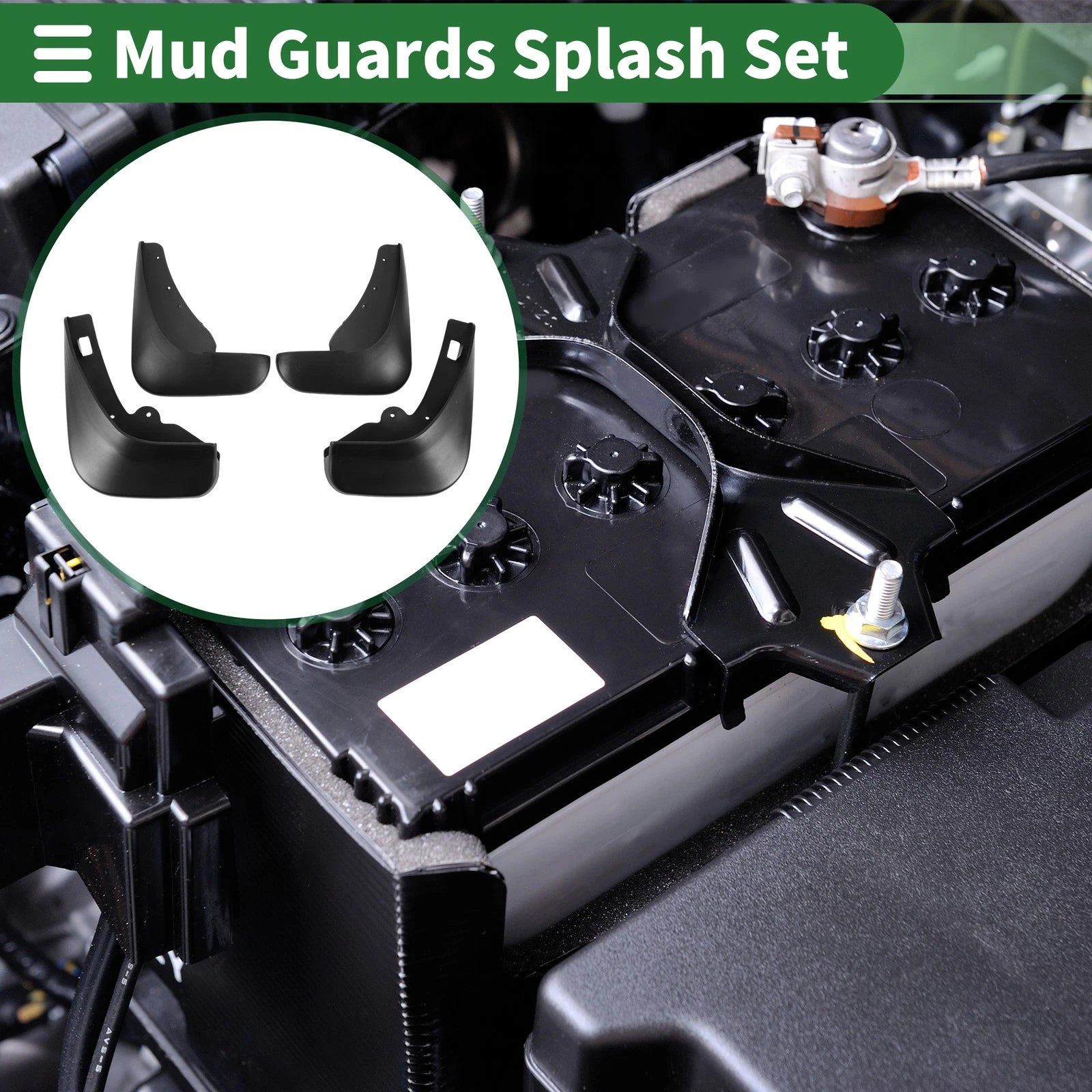 Mud Flaps Splash Guards for Ford Focus Hatchback (2009–2011) W/ Mounts