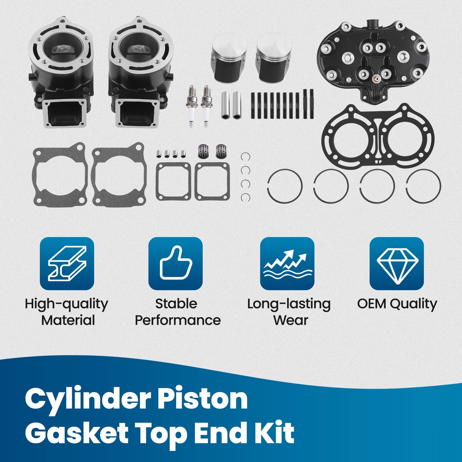 Cylinder Head Top End Kit for Yamaha Banshee 350 (1987–2006)