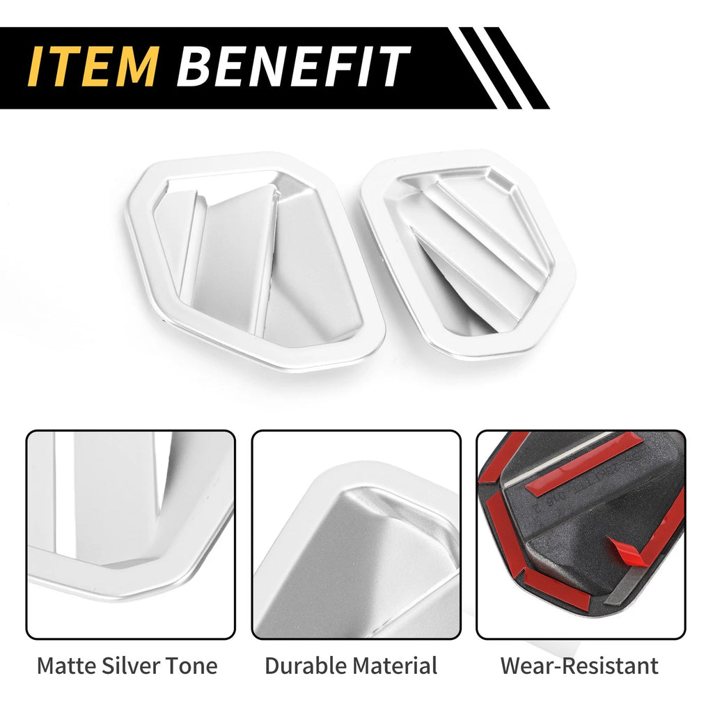 Set of 2 Dashboard Side Air Vent AC Outlet Cover Trim for Toyota Tundra (2022–2024)