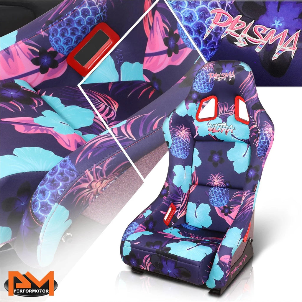 NRG FRP-303-PINA Fixed Back Bucket Seat for Universal Fit (2010–2023)
