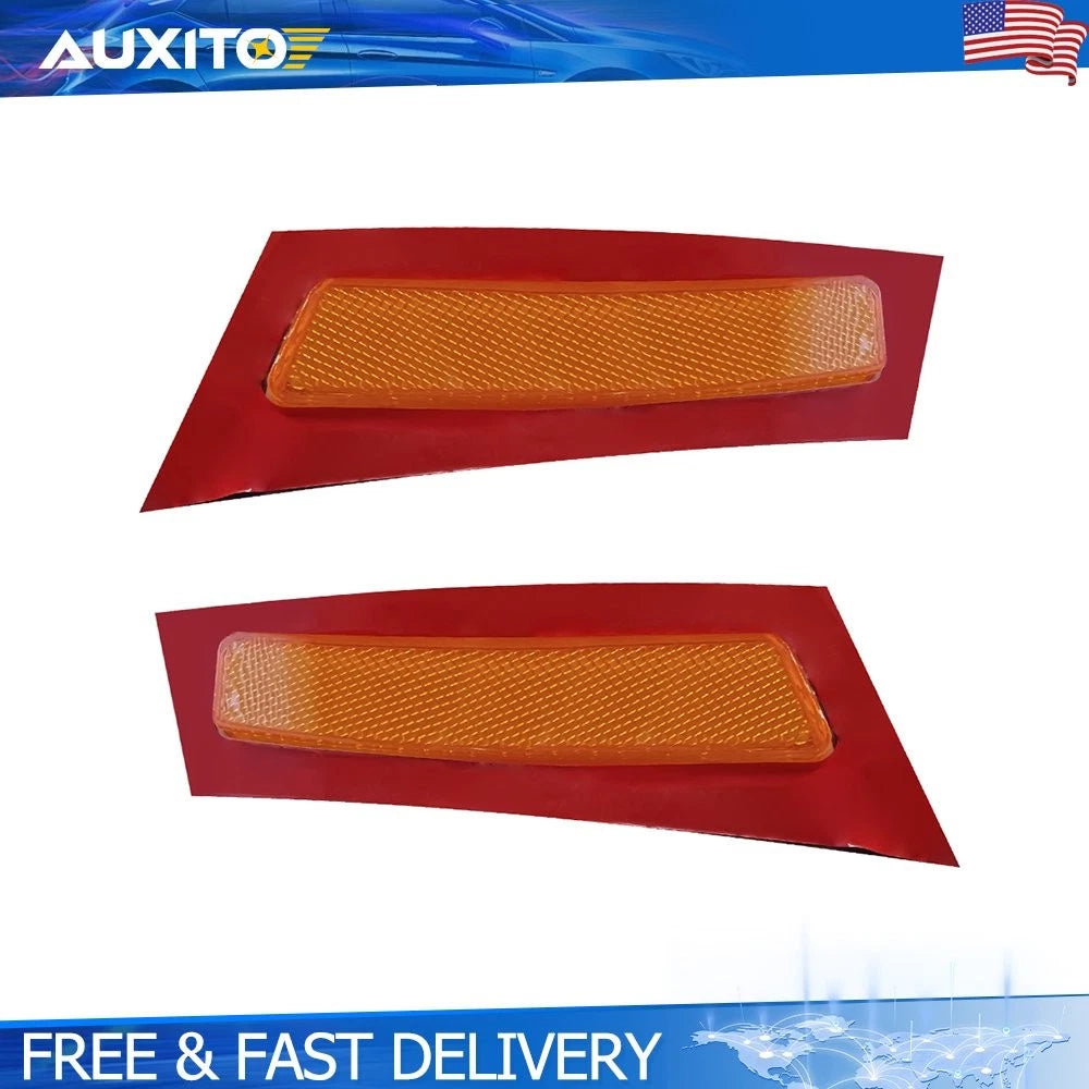 Amber Front Bumper Reflectors Set of 2 for BMW X5 E70 (2007–2010)