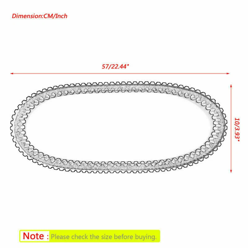 Drive Belt for Arctic Cat Bearcat 340 570 Panther 370 660 T9 (0627-013)
