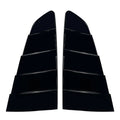 Glossy Black Rear Quarter Window Louvers for Ford Mustang (2015–2023)