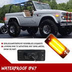 Smoke Amber LED Front Side Marker Lamp for Ford Bronco, Pickup (1970–1977)