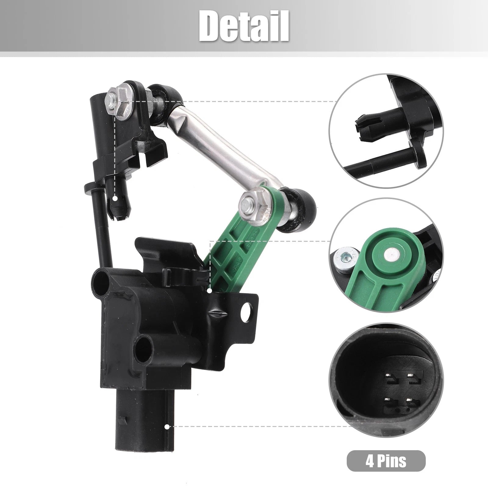 Front Right Height Level Sensor 7P0 616 214 for Volkswagen Touareg (2011–2018)