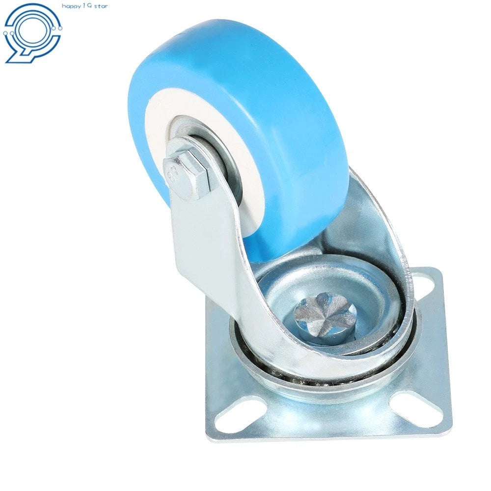 12 Piece 2" Swivel Caster Wheels with Polyurethane and Double Ball Bearing