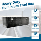 60" Black Aluminum Tool Box for Pickup Truck (Fits Most Models)