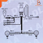 3" Clear Glass Lens Fog Light for Universal Bumper Lamp H3 12V 55W