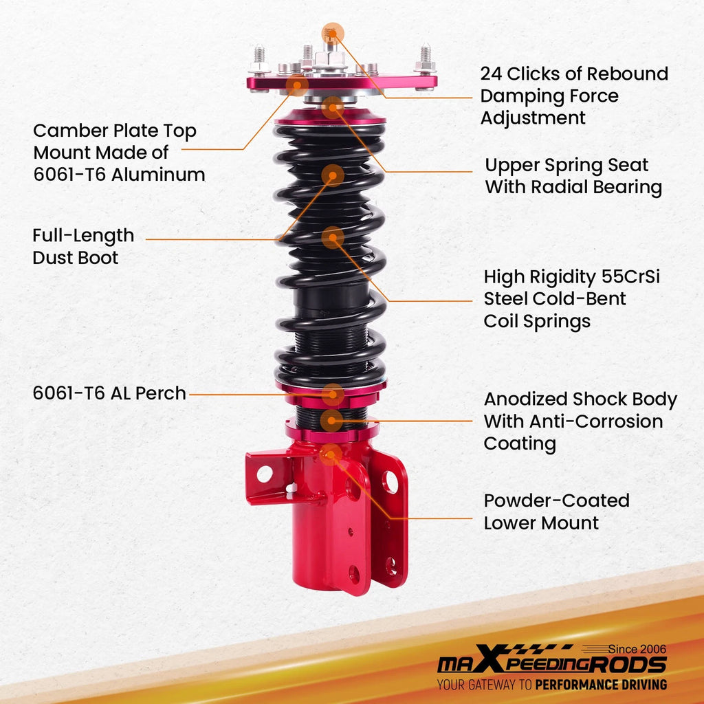 Adjustable Coilovers Suspension Kit for Scion FR-S / Subaru BRZ (2012-2020)