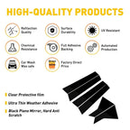 Set of 6 Black Window BC Pillar Posts Cover Trim for Honda Civic Sedan (2022)