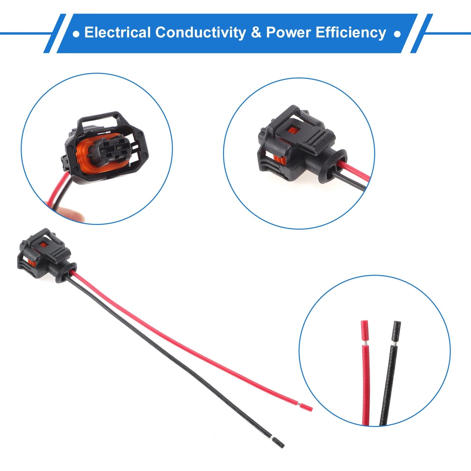2X 2 Pin Sensor Wiring Harnesses for Kia Soul Rio (2010–2015) No.1928403698