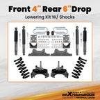 Lowering Drop Kit with Shocks for Chevy GMC C10 C15 (1973-1987)