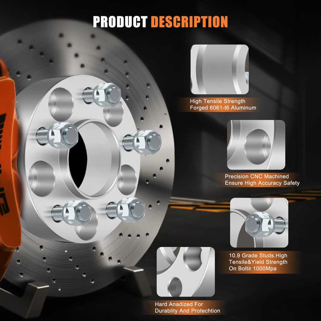 Set of 4 Wheel Spacers 1.5" 5x4.5 for Jeep Liberty Wrangler Grand Cherokee