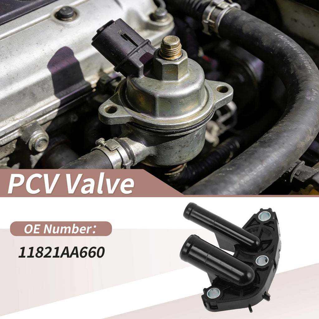 PCV Valve for Subaru Forester (2011–2018) 11821AA660 Plastic Metal Black