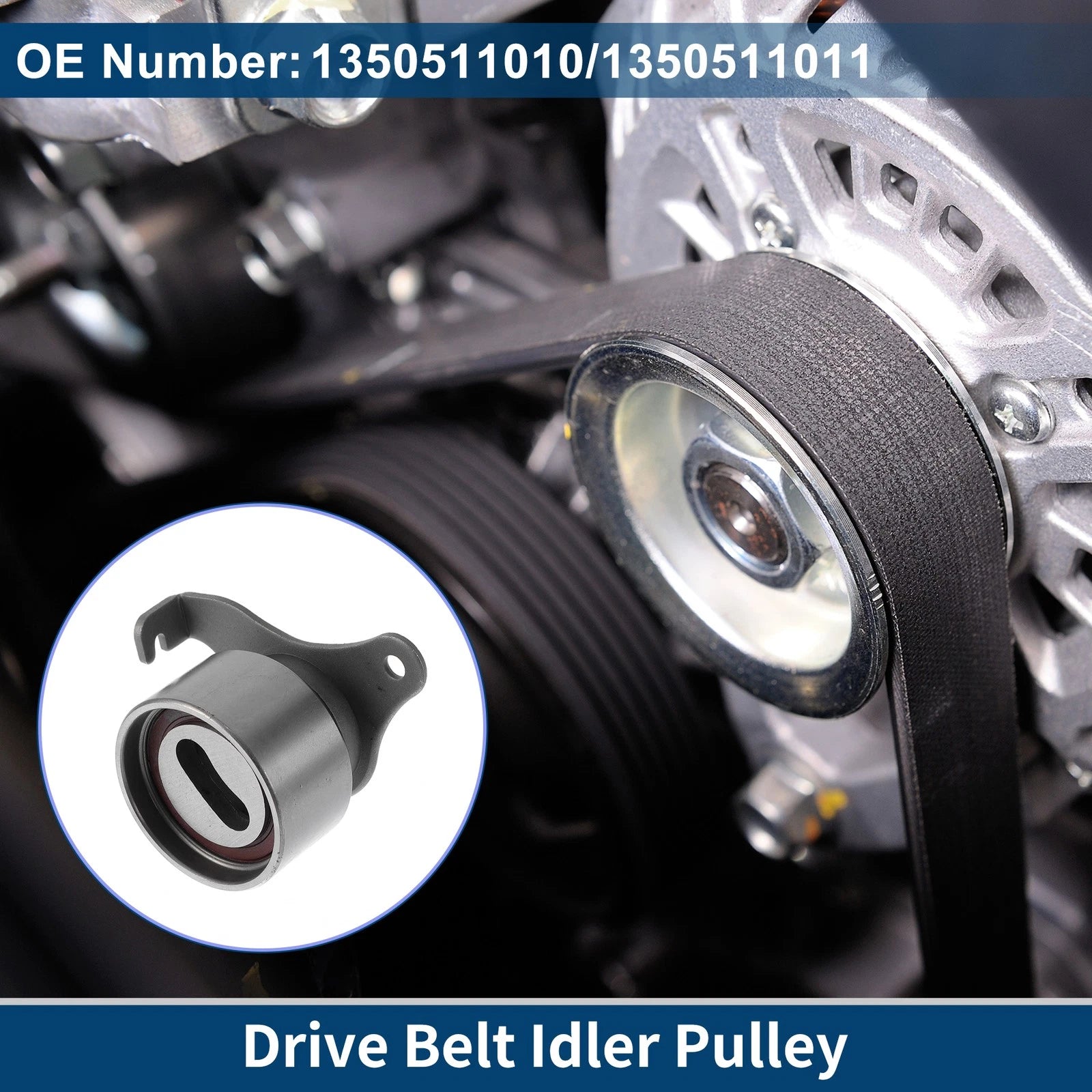Drive Belt Idler Pulley for Toyota Tercel (1987–1994) No. 1350511010/1350511020