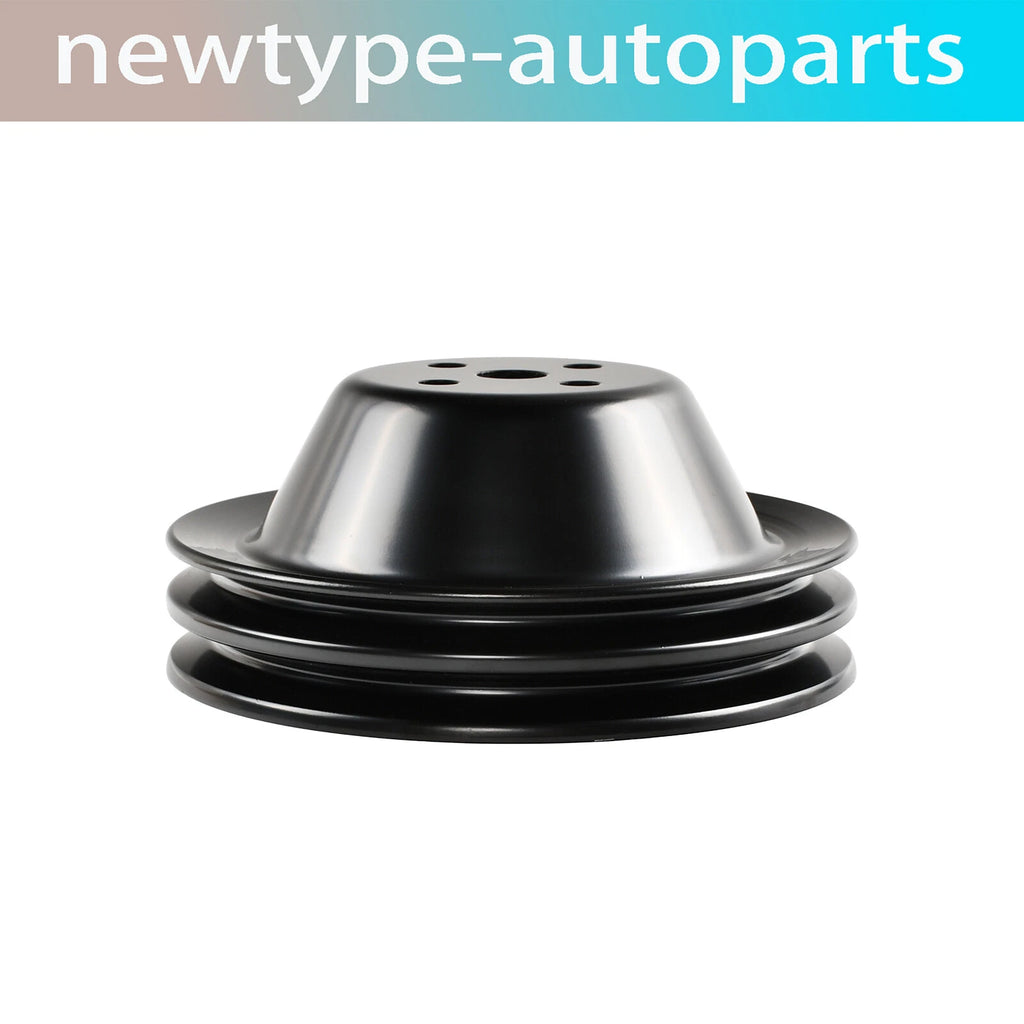 Short Water Pump Pulley for Chevy SBC 262 327 400 (Double-Groove)