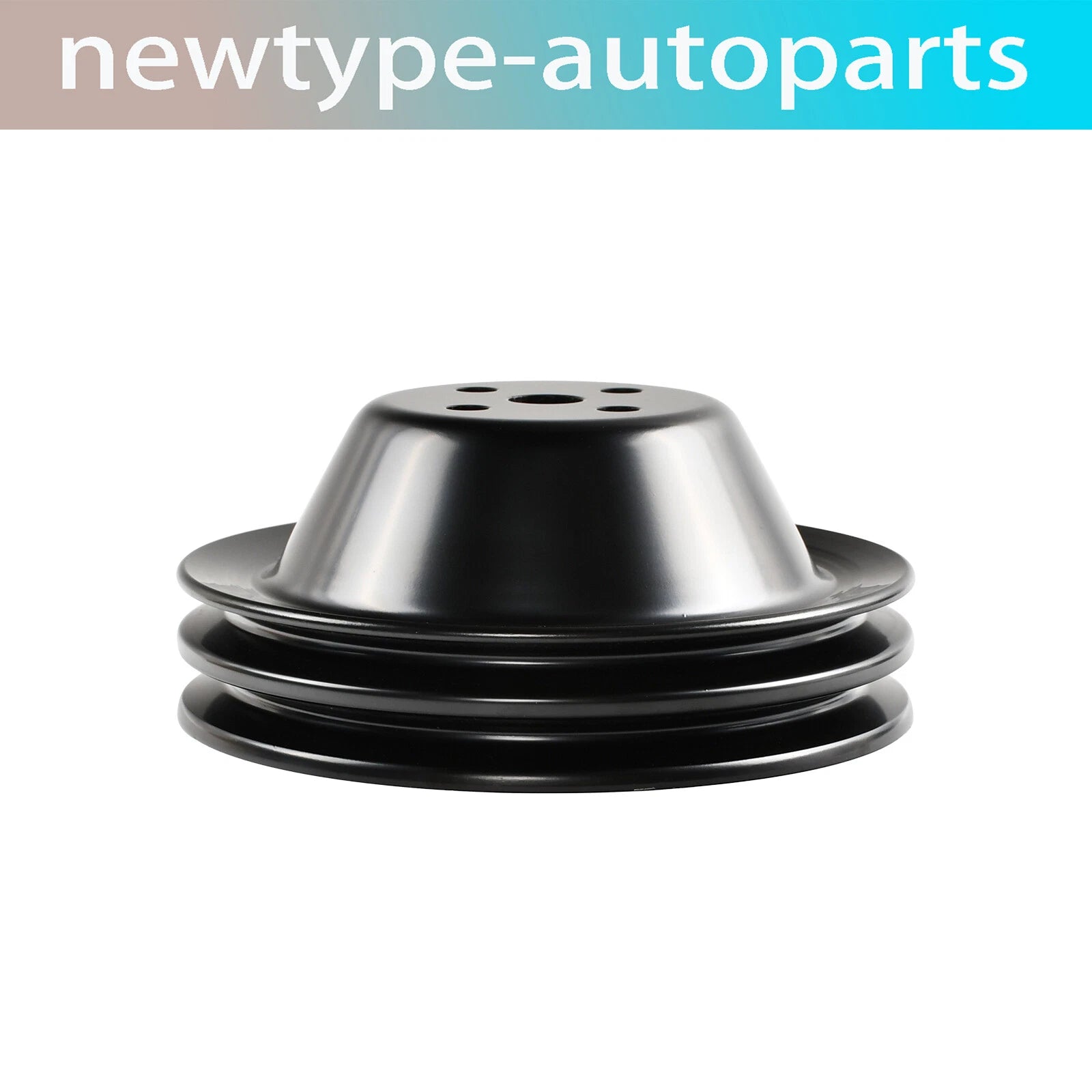 Short Water Pump Pulley for Chevy SBC 262 327 400 (Double-Groove)