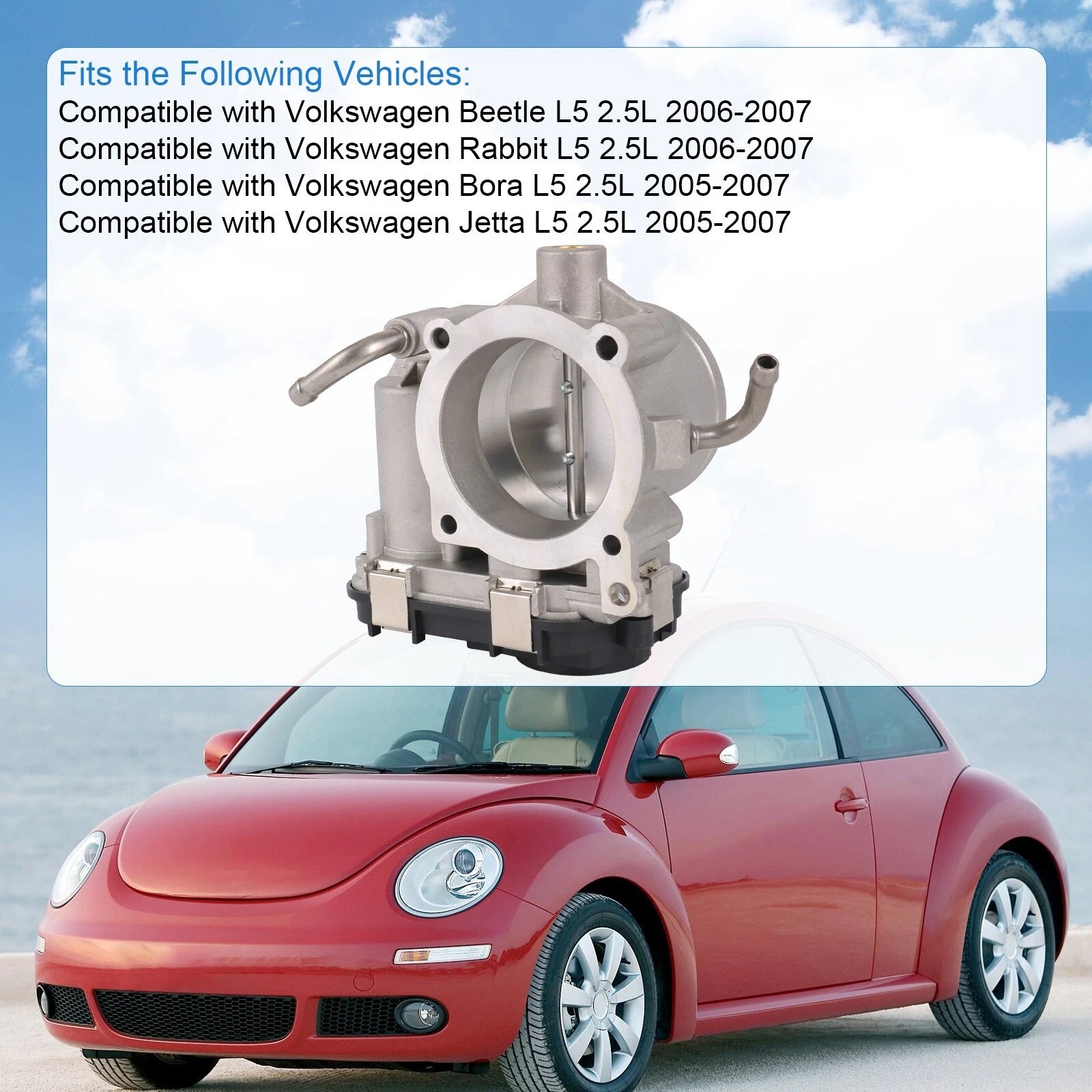 Throttle Body for Volkswagen Rabbit Jetta Beetle 2.5L (2006-2007)