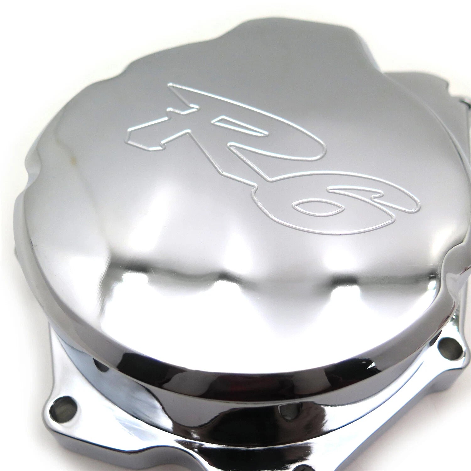 Motorcycle Engine Stator Cover for Yamaha YZF-R6 (2006–2021) Chrome "R6" Logo
