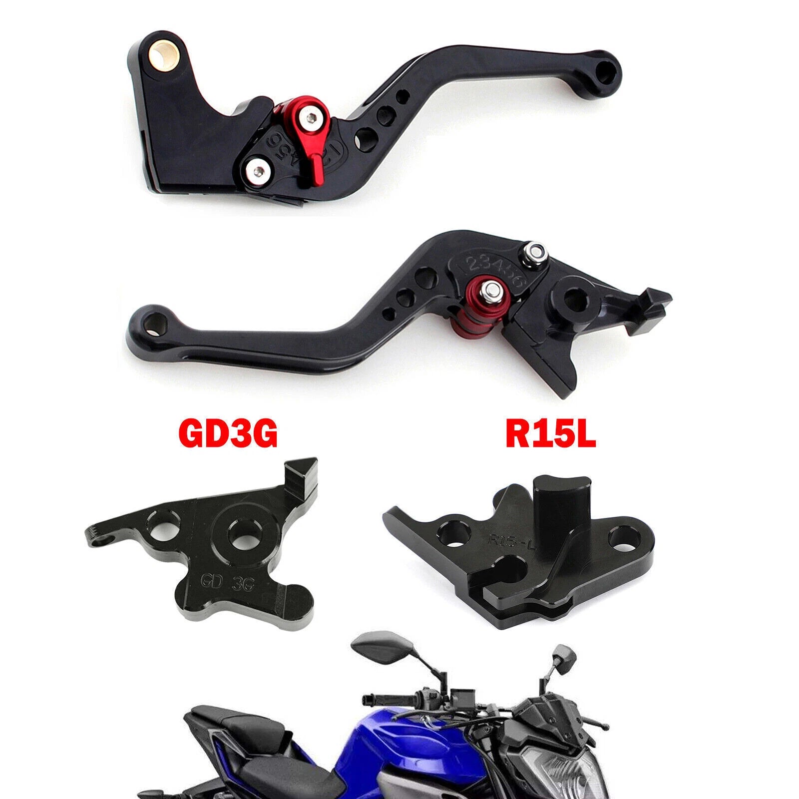 Short Clutch Brake Lever for Yamaha MT125 (2014–2019) T9