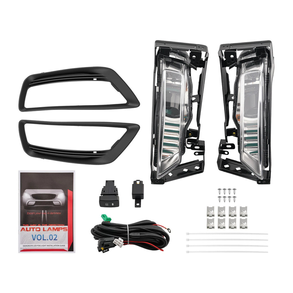 Pair Fog Lights for Honda Accord Sedan (2013–2015) - Clear Lens
