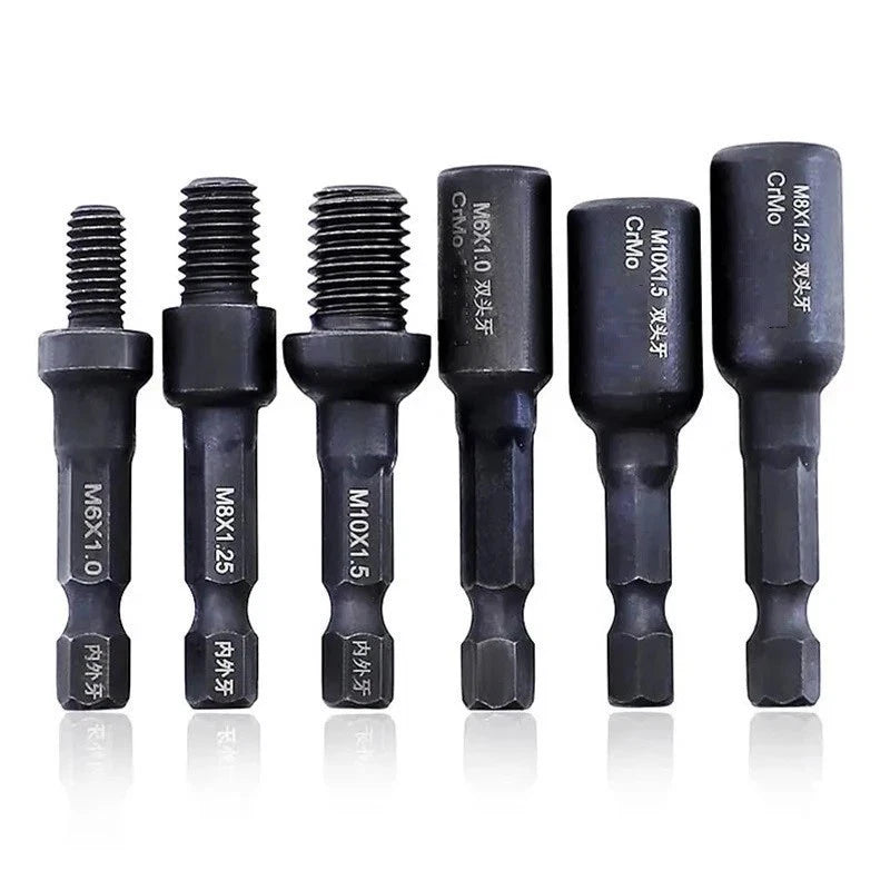Socket Adapter Set 6mm/8mm/10mm for Automatic Electric Drill Tools