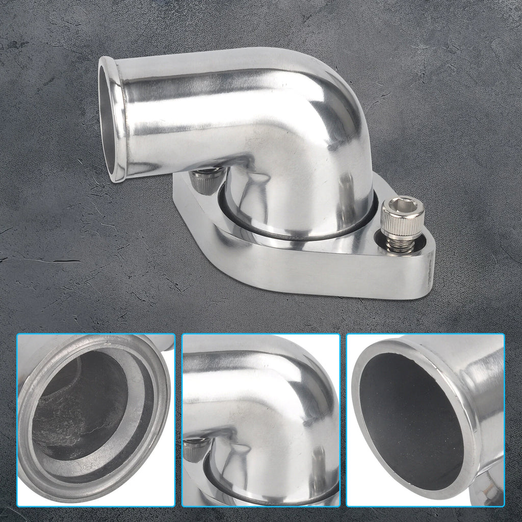 90° Swivel Water Neck Thermostat Housing for Chevy SBC BBC (265–350)
