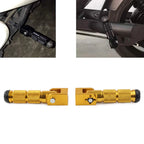 8mm Gold Universal Folding Footpegs for Motorcycle Bicycle