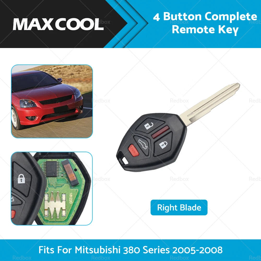 Set of 4 Button Remote Key Fob for Mitsubishi 380 (2005–2008) OUCG8D-620M-A
