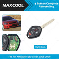 Set of 4 Button Remote Key Fob for Mitsubishi 380 (2005–2008) OUCG8D-620M-A