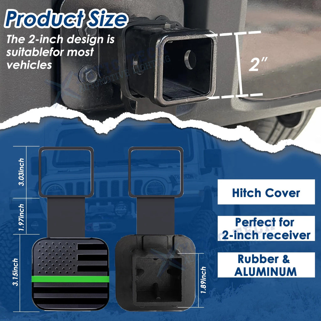 Universal Tow Hitch Cover for Green Line (2013-2024)