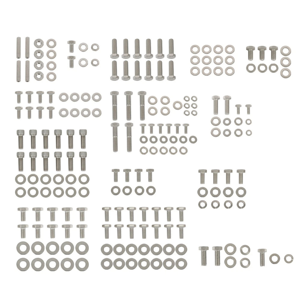 Hex Bolt Kit for Chevy SBC Engines (304 Stainless Steel)
