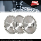 3 Pack 4.5-Inch Alloy Steel Cutting Saw Blades for Universal Use