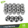 Set of 19 Metric Precision Spring Collets for CNC Engraving Milling (2-20mm)