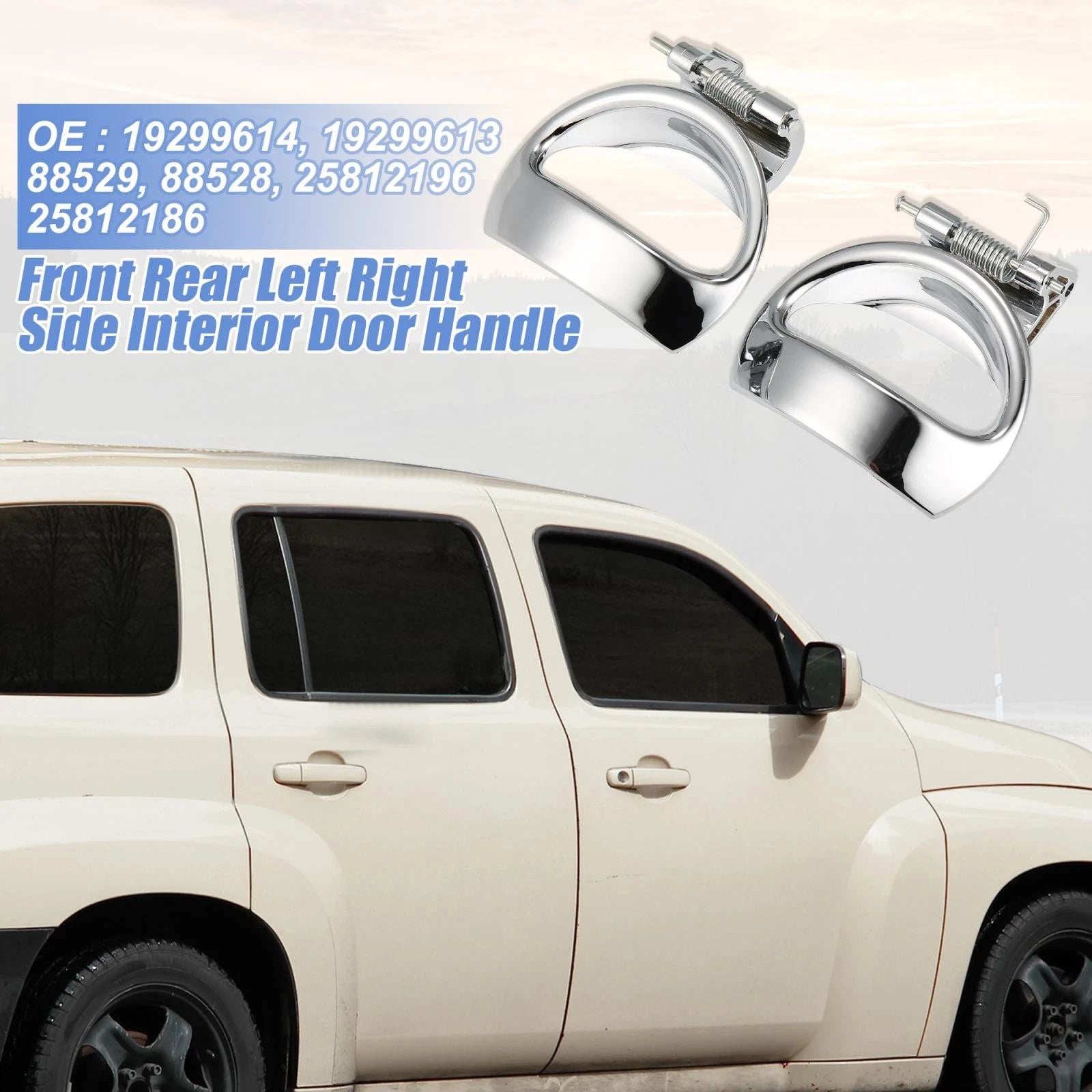 Pair Interior Door Handles for Chevy HHR (2006–2011) 19299613 782685568159