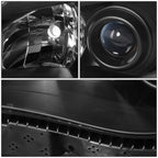 Projector Headlight Lamps for Subaru Impreza (2008–2011) Black/Amber