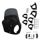 11" Grey Windshield w/ 62mm Clamps for Harley Dyna Super Glide FXD (2006-2010)
