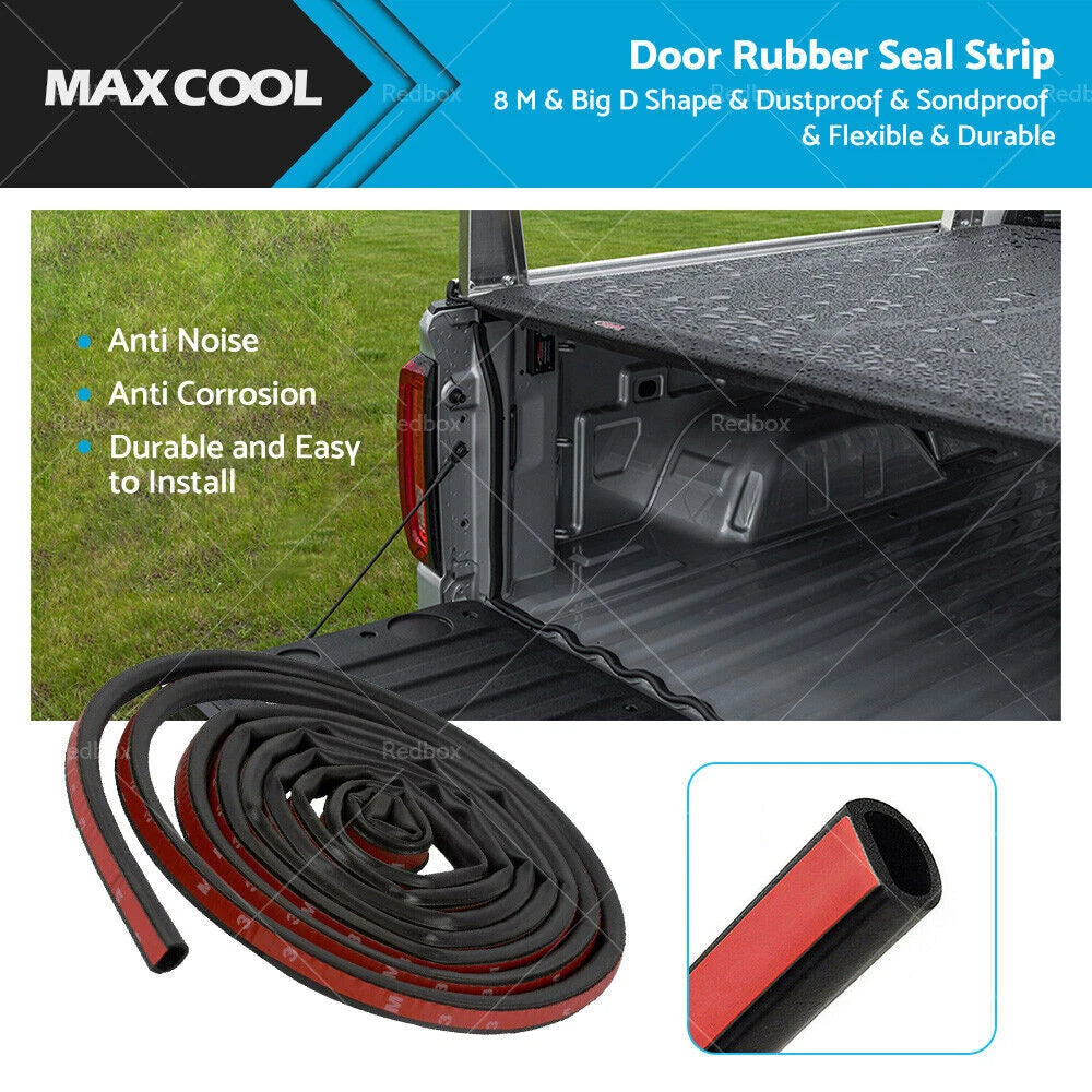 Rubber Seal Strip for Car Truck Door 8M Big D Shape