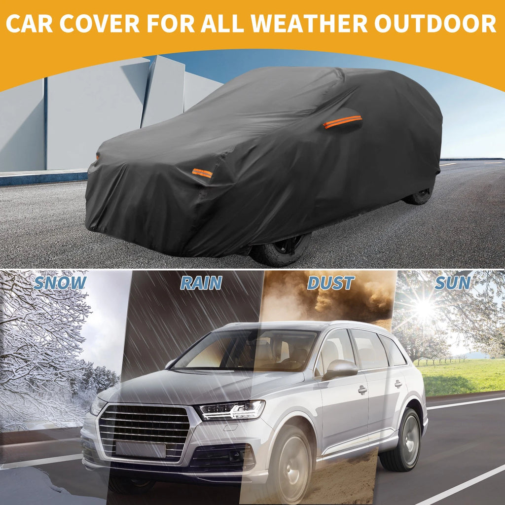 Car Cover Waterproof All Weather for Audi Q2 (2016–2023) 210D-PU Zippers