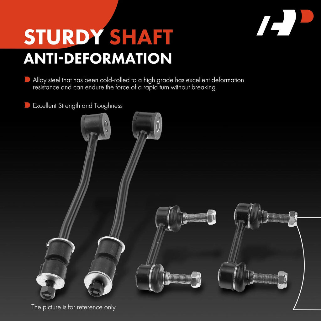 Set of 4 Front & Rear Sway Bar Links for Ford E-350 E-450 (2008–2019)
