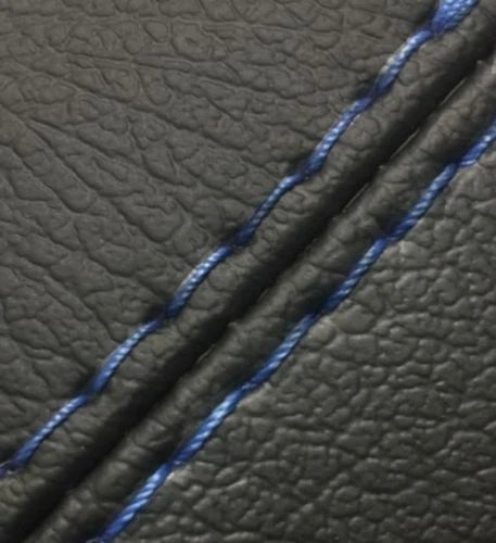 Leather Console Lid Armrest Cover for Nissan Xterra (2005–2015) Blue Stitch