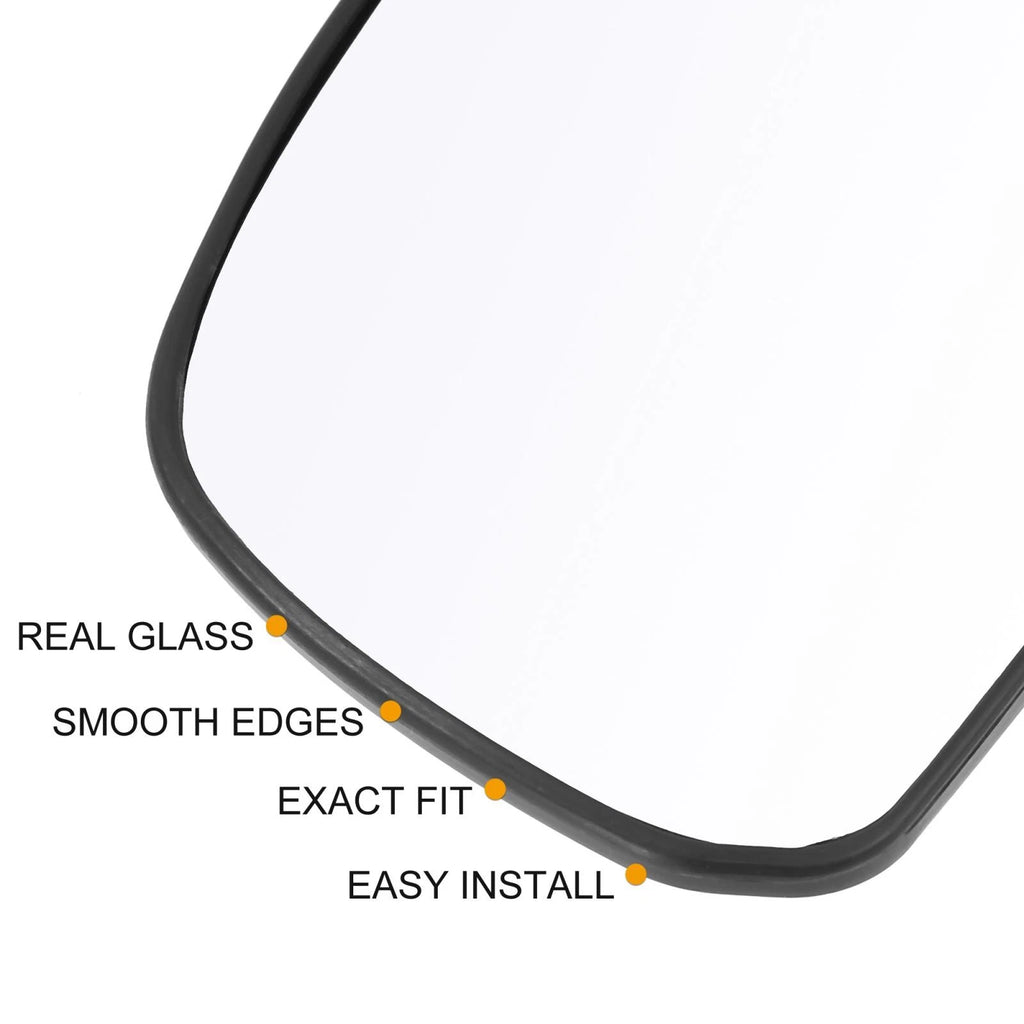 Right Side Heated Mirror Glass with Backing Plate for Nissan Tiida (2007–2012)