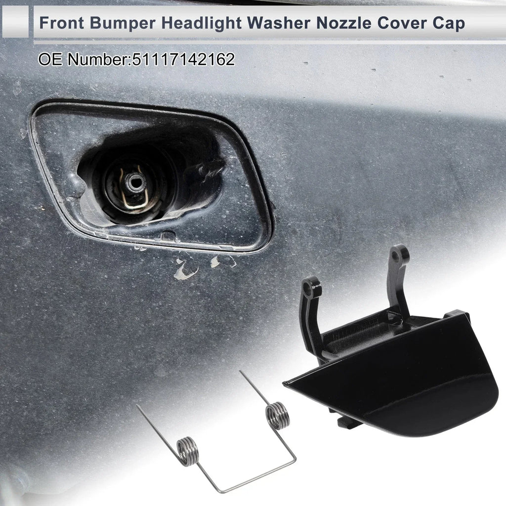 Headlight Washer Nozzle Cover Cap, Front Right Side Bumper for BMW 750i
