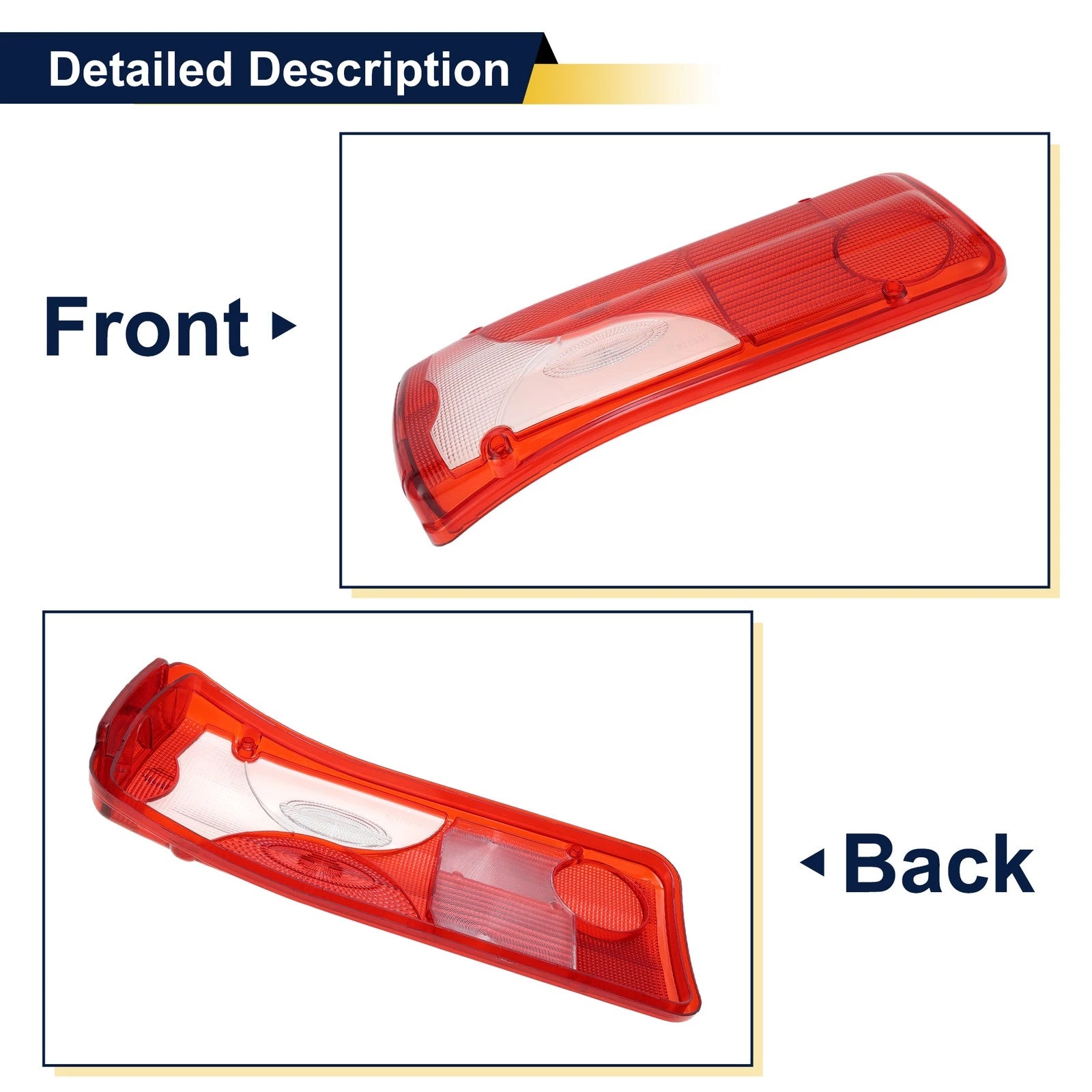 Set of 2 Rear Brake Pads for Mercedes-Benz Sprinter (2006–2019) Red
