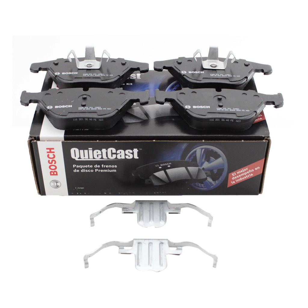 Set of 4 Bosch QuietCast Front Semi-Metallic Brake Pads for BMW E84 E90 E91 E92