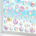Set of 4 Marine Animal Static Cling for Windows - Seahorses, Starfish