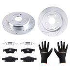 Rear L&R Brake Rotors and Ceramic Pads Kit for Dodge Durango (2011–2020)
